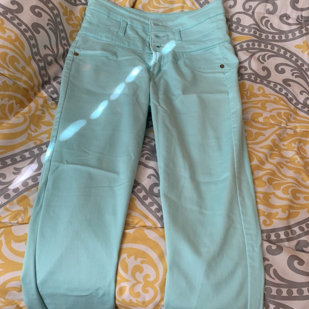 Refuge Mint High Waisted Pants
